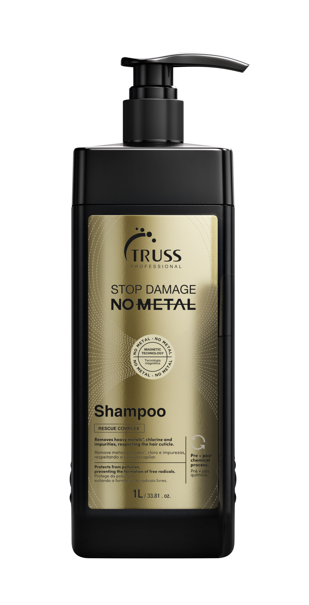 Stop Damage No Metal: Shampoo 1000mL